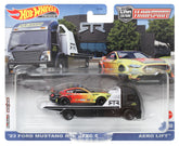 HOT WHEELS TRANSPORTATOR AERO LIFT CU MASINUTA FORD MUSTANG RTR SPEC 5 SCARA 1:64